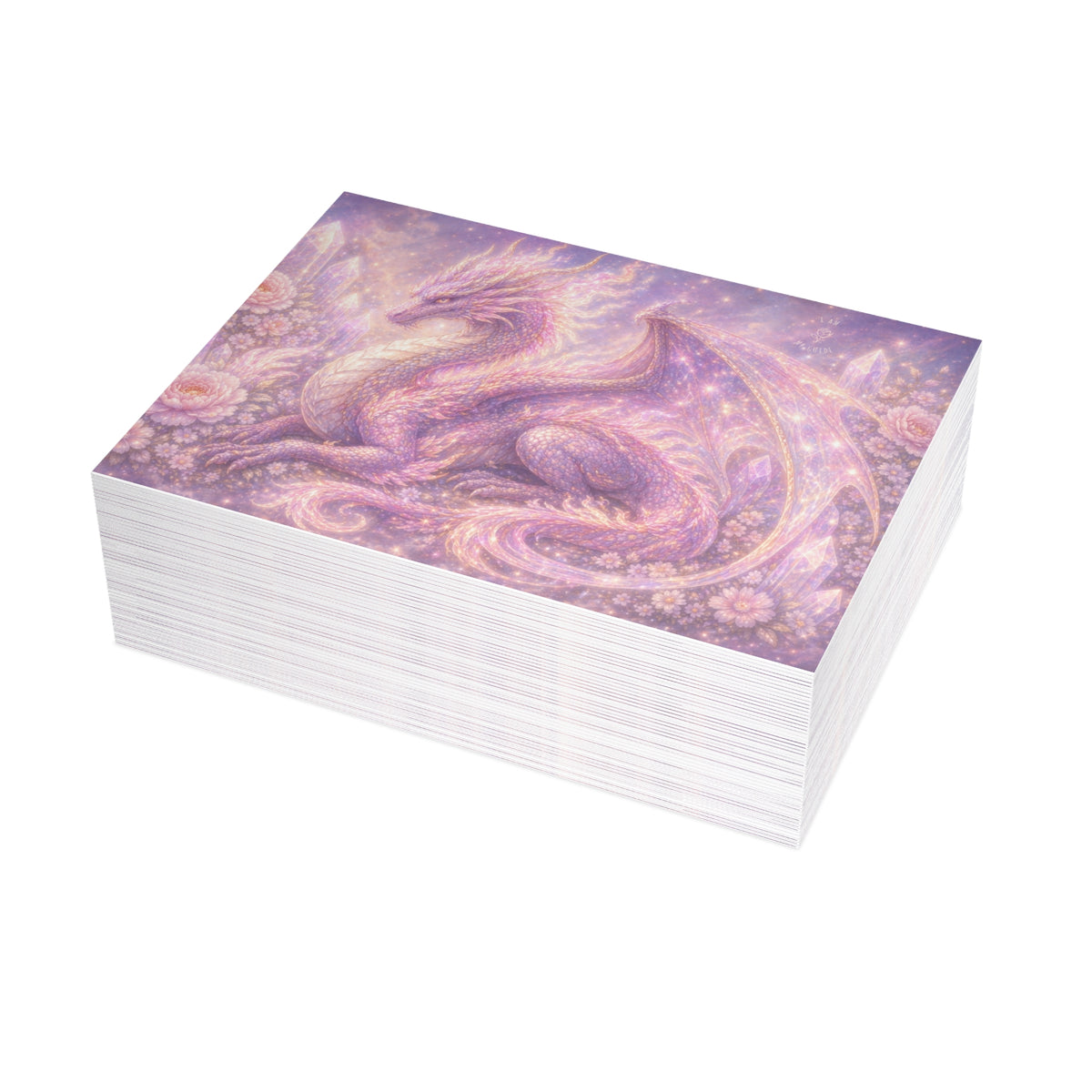 Lilac Fire Dragon Postcard Bundles (envelopes included)