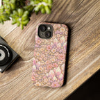 iPhone Case — Angelic Crystal Garden Phone Case — Pink Floral Quartz Protective Cover