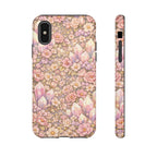 iPhone Case — Angelic Crystal Garden Phone Case — Pink Floral Quartz Protective Cover