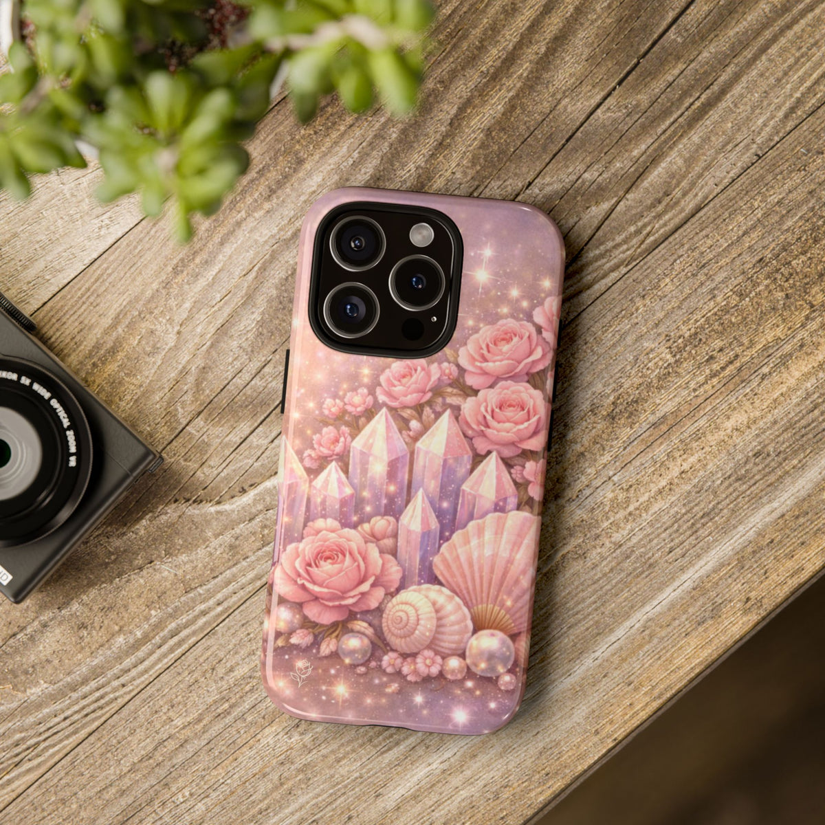 iPhone Case - Lemurian Rose Crystal Garden iPhoneTough Case