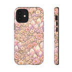 iPhone Case — Angelic Crystal Garden Phone Case — Pink Floral Quartz Protective Cover