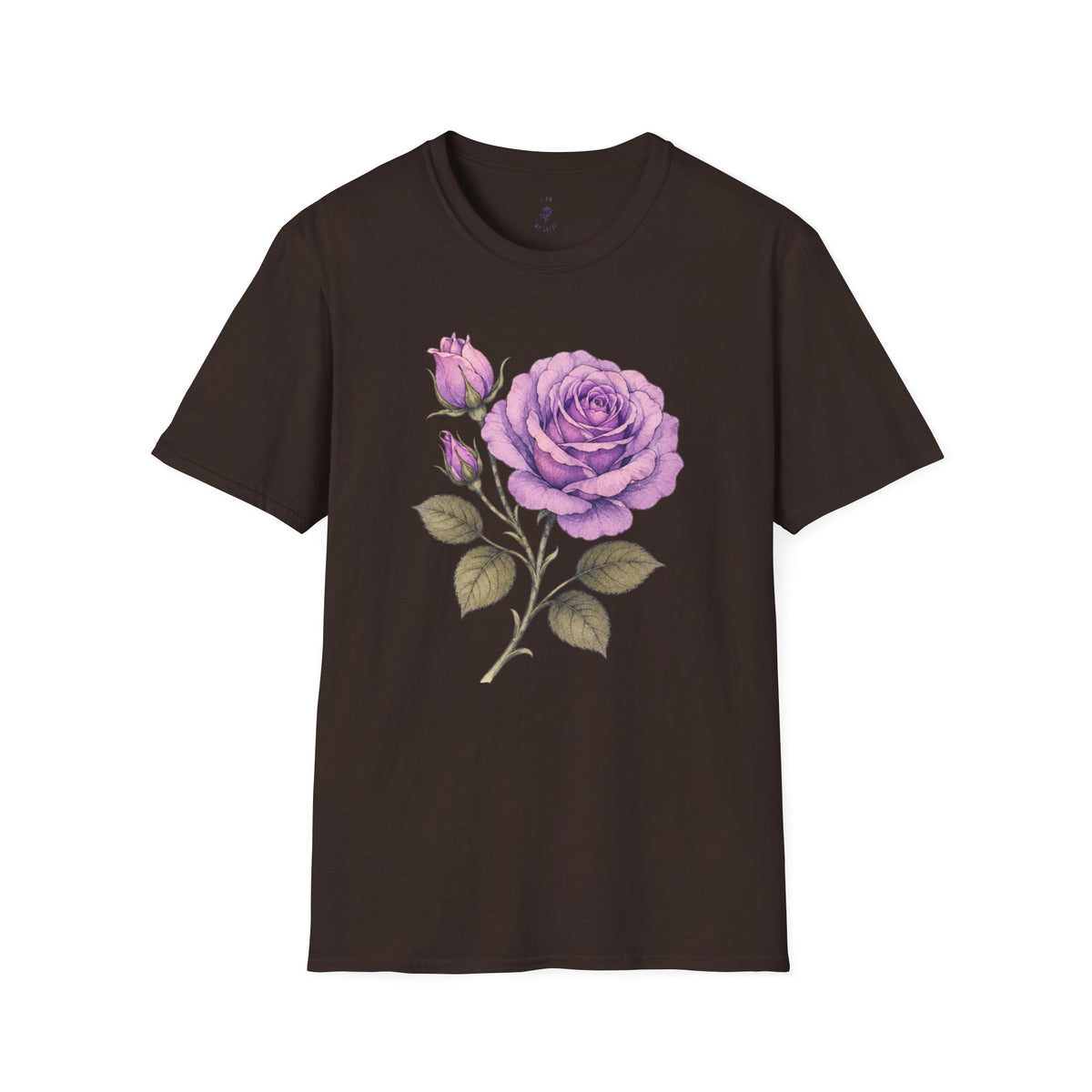 Vintage Purple Rose Floral T-Shirt — Master Portia's Rose Tee — The Sisterhood of The Rose