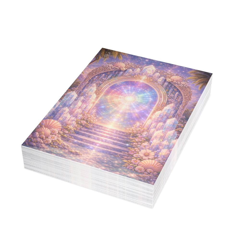 Lemurian Crystal Portal Postcard Bundles (envelopes included)