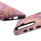 Samsung Galaxy Crystal Garden Phone Case — Pink Floral Crystal Phone Cover