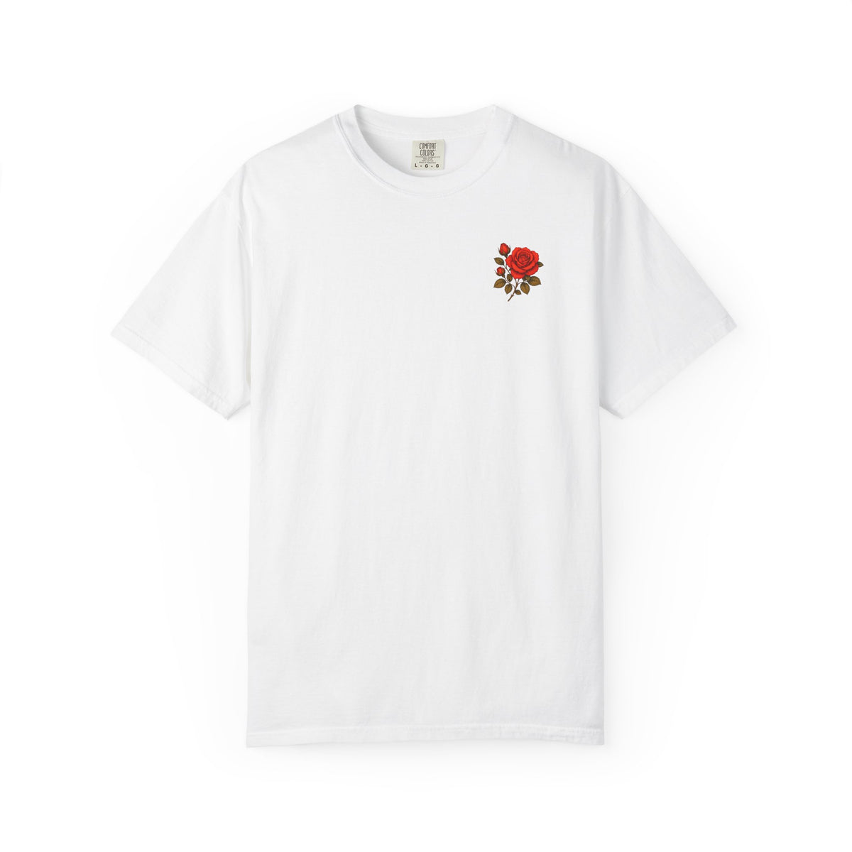 The Sisterhood of The Rose Graphic T-Shirt — Vintage Red Rose Back Print