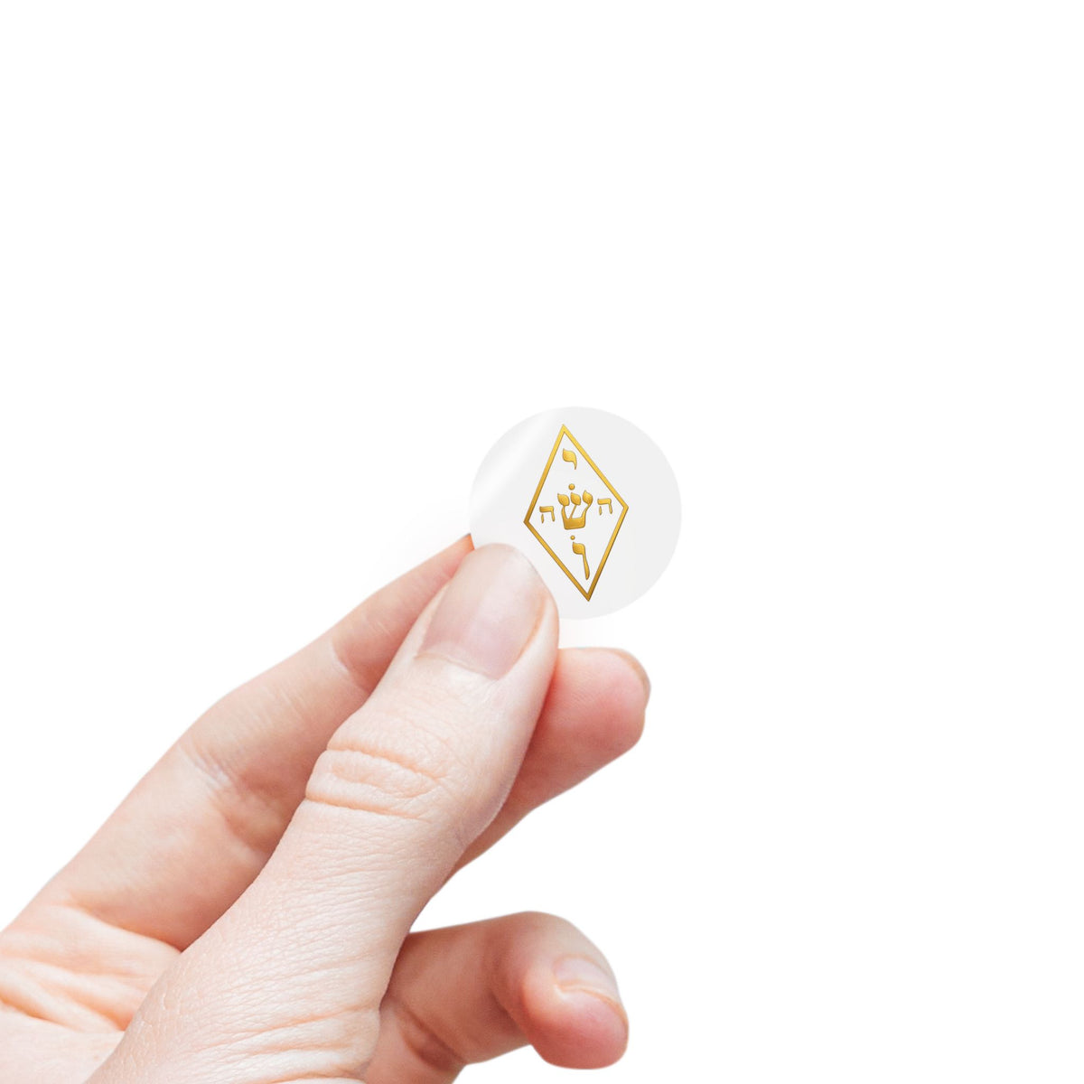 Golden Yoshua Radionic Symbol - Round Sticker Roll