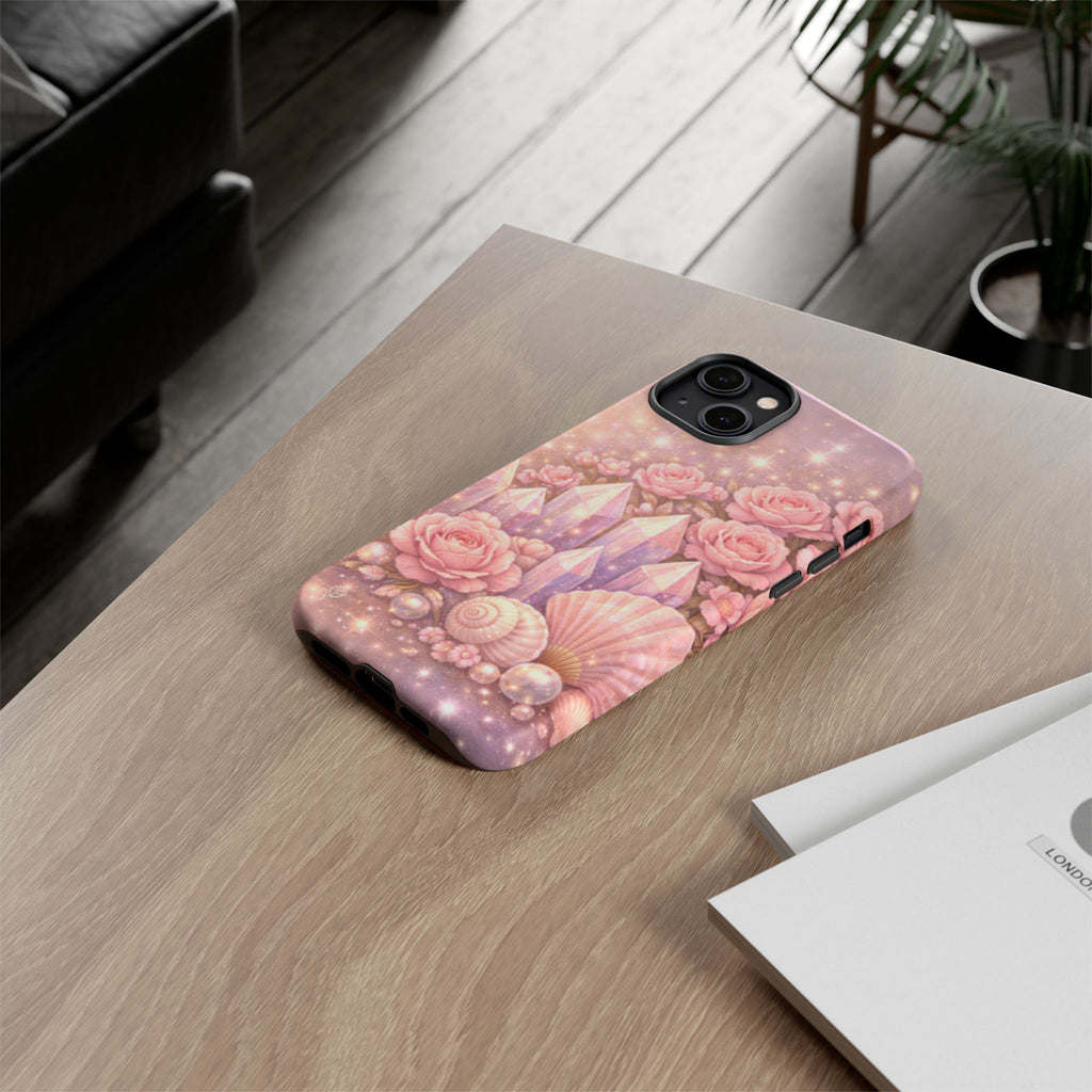 iPhone Case - Lemurian Rose Crystal Garden iPhoneTough Case
