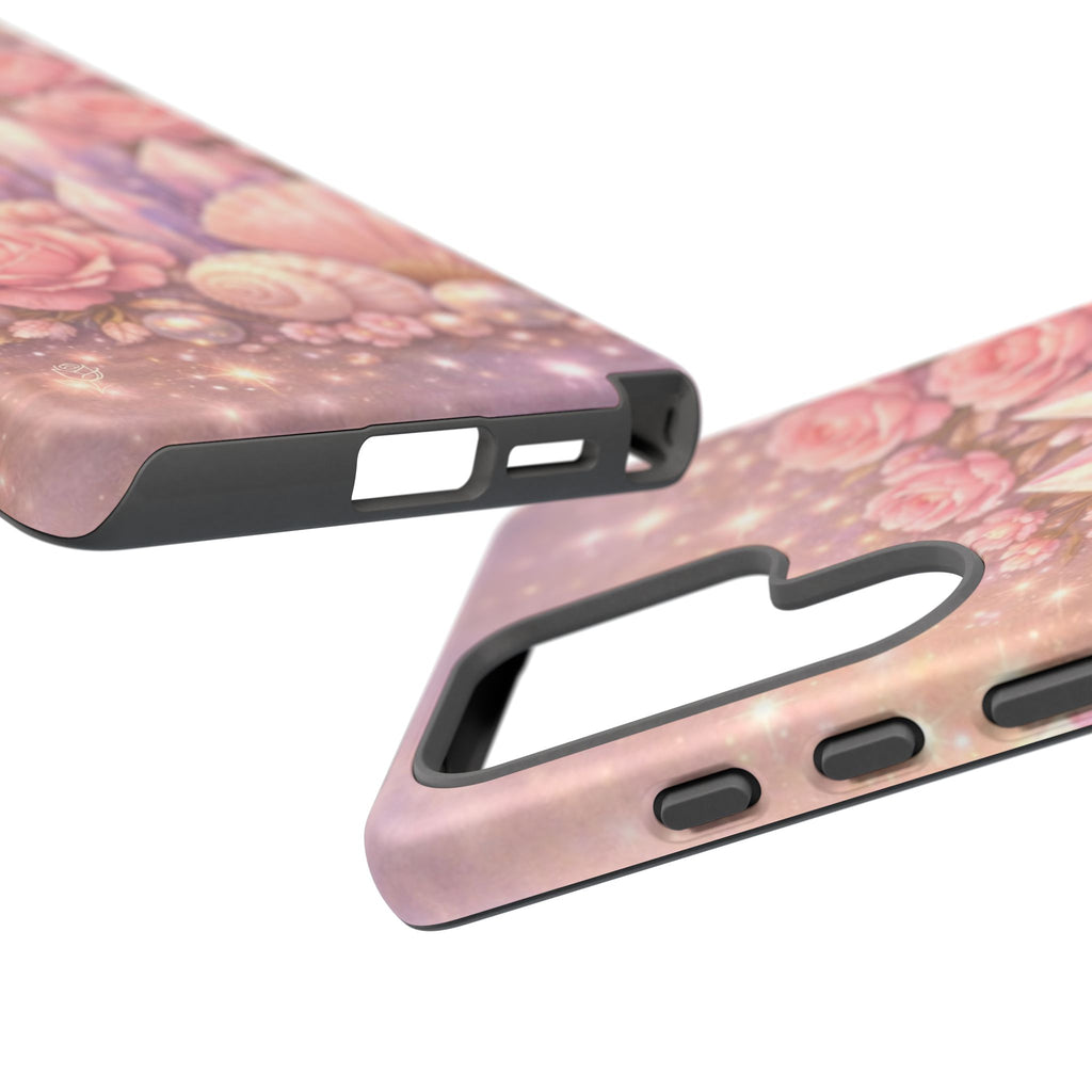 Samsung Galaxy Phone Case — Lemurian Rose Crystal Garden Tough Case