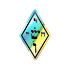 Holographic The Yoshua Radionics Symbol Die-Cut Sticker — Rainbow Sacred Geometry