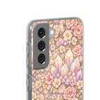 Samsung Galaxy Phone Case — Angelic Crystal Garden Clear Flexi Case