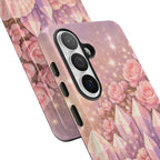 Samsung Galaxy Phone Case — Lemurian Rose Crystal Garden Tough Case