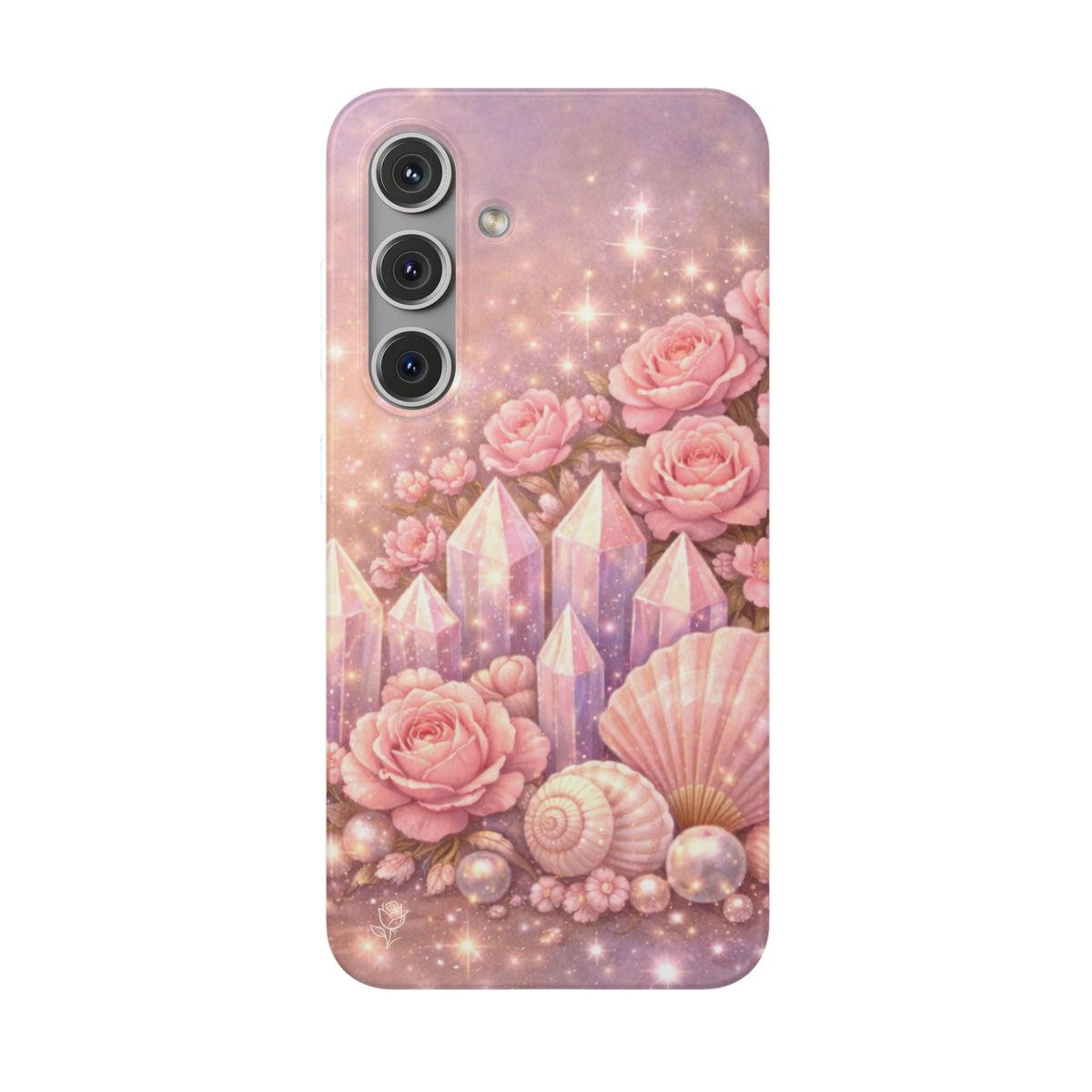 Samsung Galaxy Phone Case — Lemurian Rose Crystal Garden Flexi Case