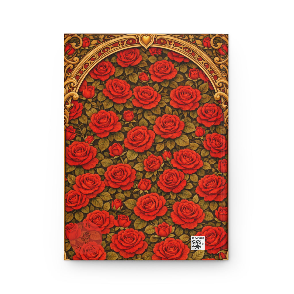 Mary Magdalene Rose Portrait Hardcover Journal (Lined Pages) — Floral Devotional Notebook