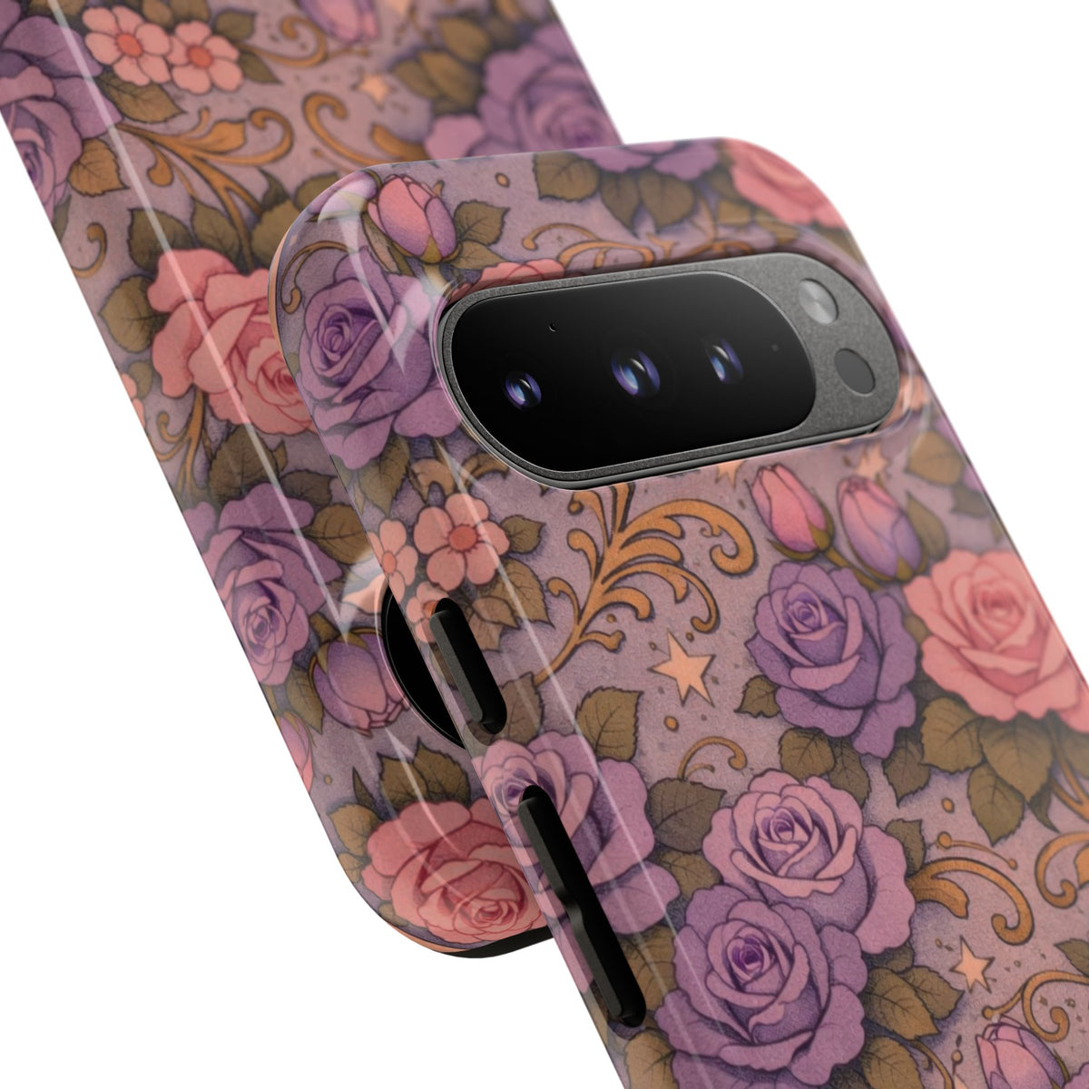 Google Pixel Tough Phone Case — The Sisterhood of the Rose — Master Portia's Rose Garden Vintage Drop-Proof Phone Cover