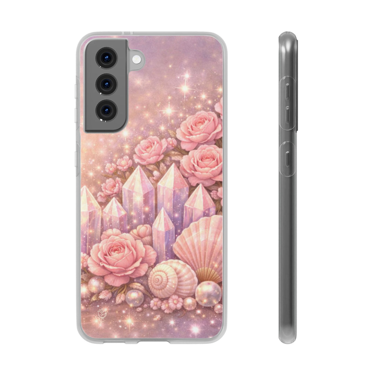 Samsung Galaxy Phone Case — Lemurian Rose Crystal Garden Flexi Case