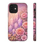 Lilac Quartz Garden Phone Case — Pink Floral Gemstone iPhone Cover