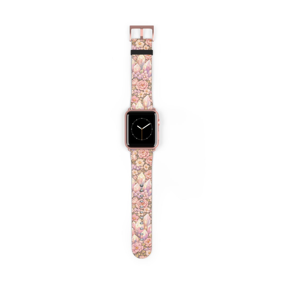 Floral Crystal Garden Watch Band — Pastel Angelical Pattern Apple Watch Strap