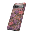 Google Pixel Tough Phone Case — The Sisterhood of the Rose — Master Portia's Rose Garden Vintage Drop-Proof Phone Cover