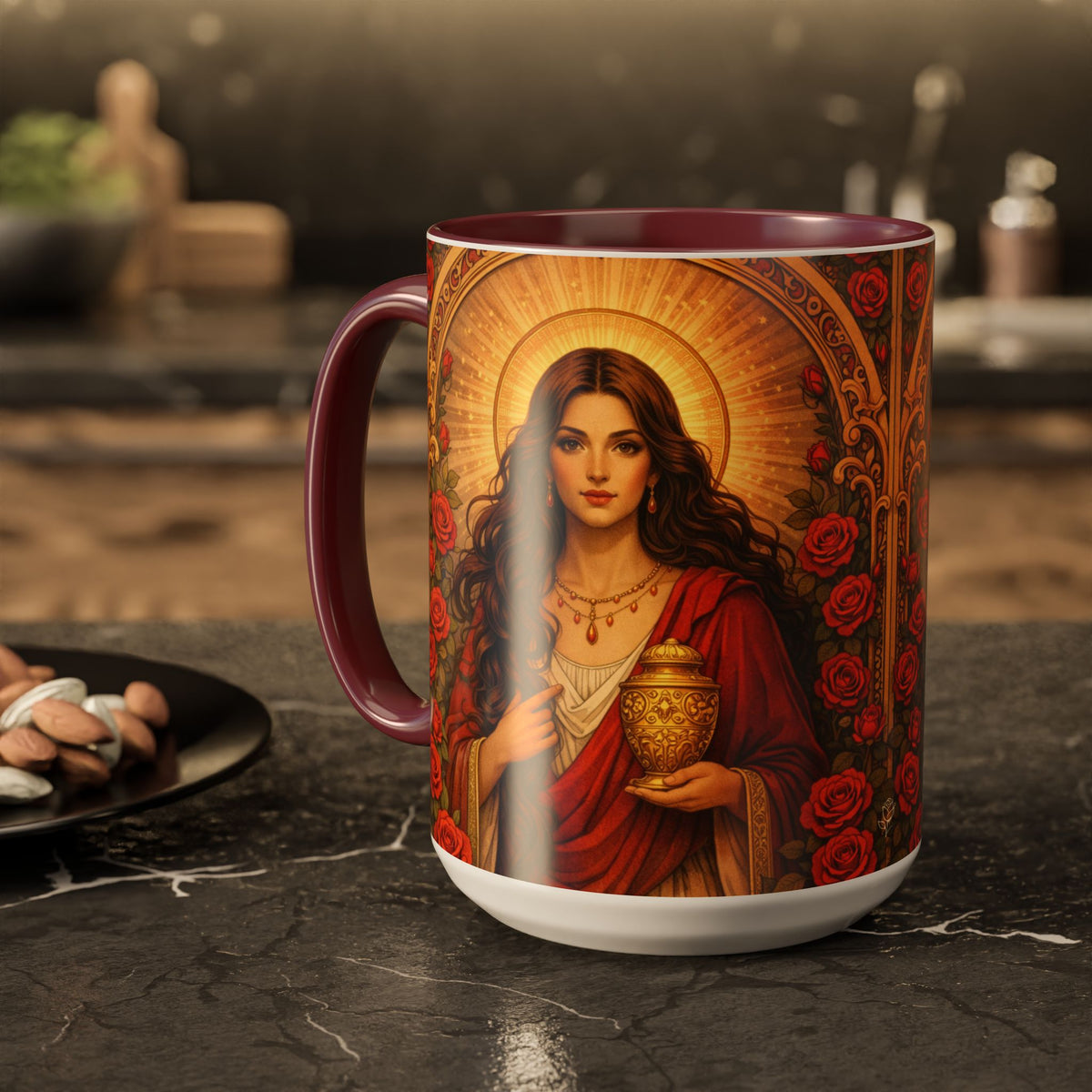 Mary Magdalene Ceramic Mug (11oz/15oz) — Sisterhood of the Rose Coffee Cup