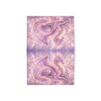 Lilac Fire Dragon Greeting Card — Pastel Floral Dragon Art Folded Note Cards (1/10/30/50-pack)