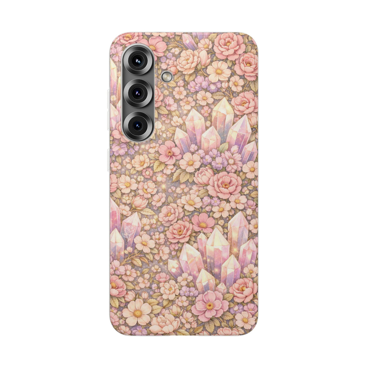 Samsung Galaxy Phone Case — Angelic Crystal Garden Clear Flexi Case