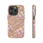 iPhone Case — Angelic Crystal Garden Phone Case — Pink Floral Quartz Protective Cover