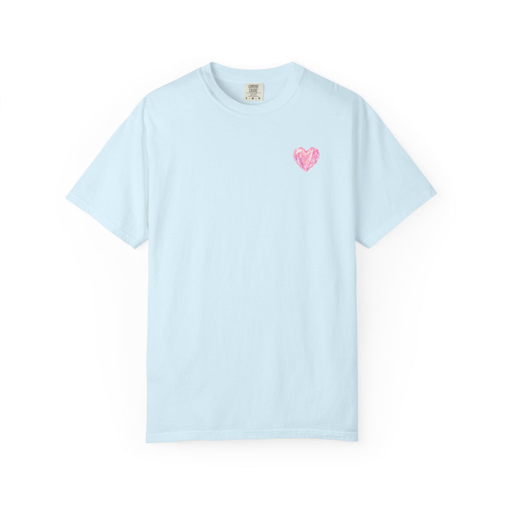 Pink Crystalline Diamond Heart T-Shirt — Crystal Heart Tee