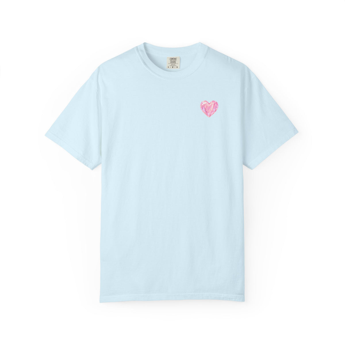 Pink Crystalline Diamond Heart T-Shirt — Crystal Heart Tee