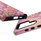 Samsung Galaxy Crystal Garden Phone Case — Pink Floral Crystal Phone Cover