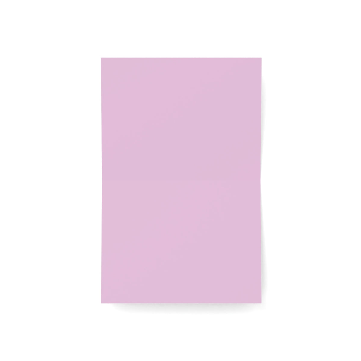 Lilac Fire Dragon Greeting Card — Pastel Floral Dragon Art Folded Note Cards (1/10/30/50-pack)