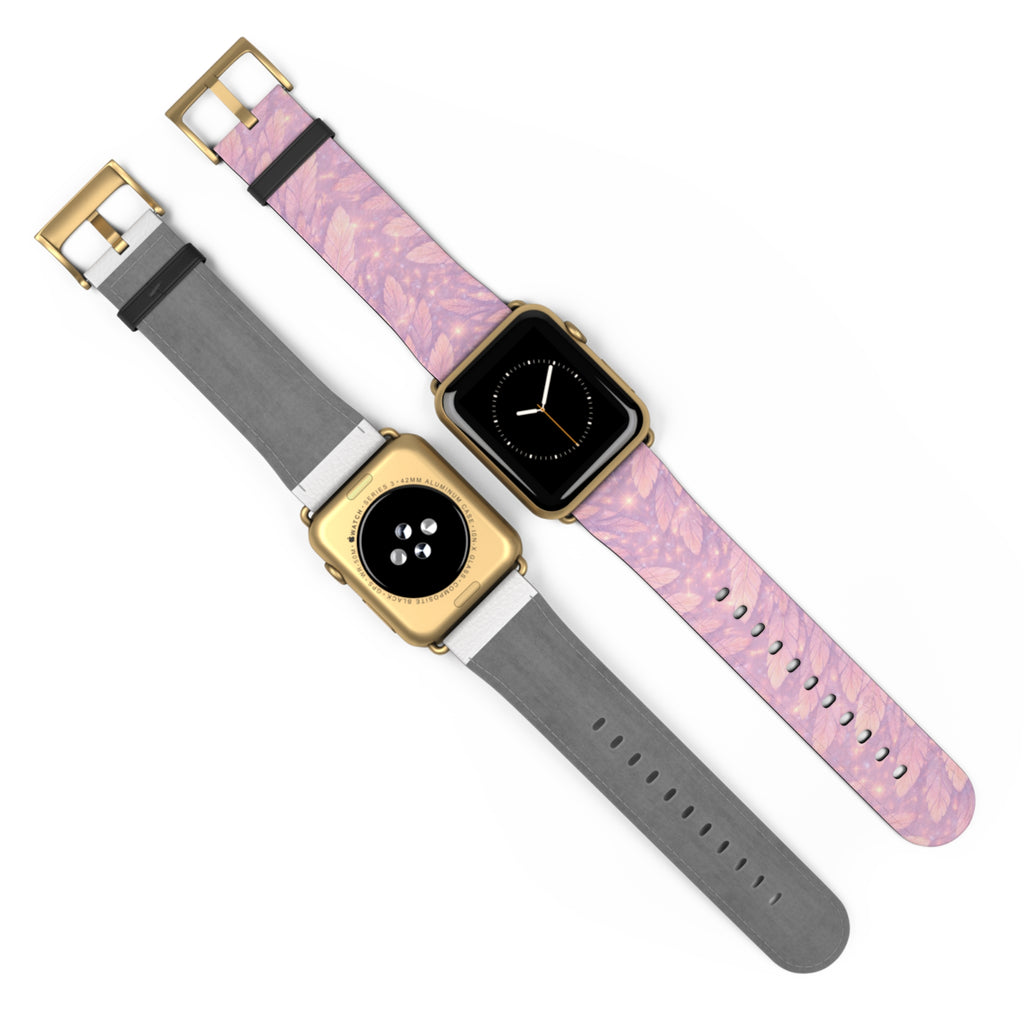 Angel Vehuiah iWatch Band — Pastel Feathers Pattern Apple Watch Strap