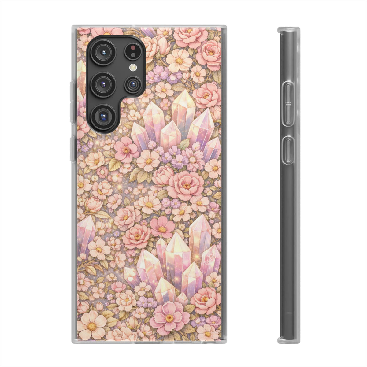 Samsung Galaxy Phone Case — Angelic Crystal Garden Clear Flexi Case