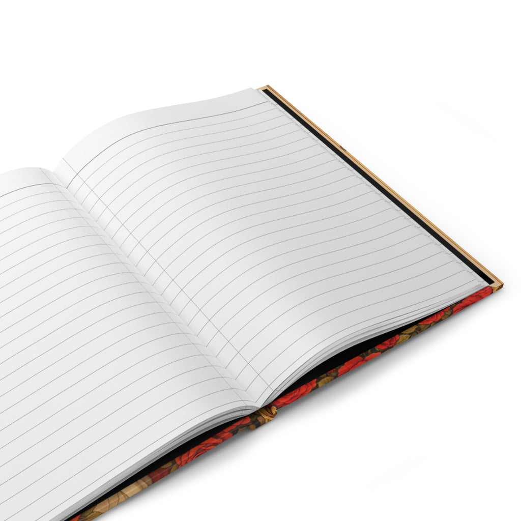 Mary Magdalene Rose Portrait Hardcover Journal (Lined Pages) — Floral Devotional Notebook