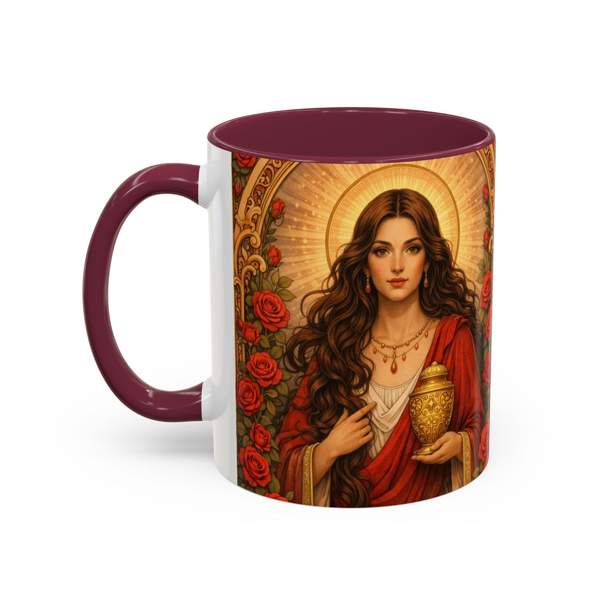 Mary Magdalene Ceramic Mug (11oz/15oz) — Sisterhood of the Rose Coffee Cup