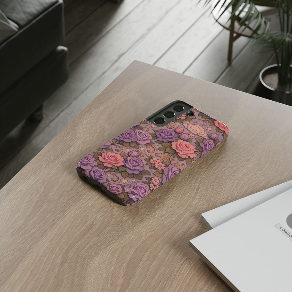 Samsung Galaxy Tough Phone Case — Master Portia's Rose Garden — The Sisterhood of the Rose Protective Samsung Cover