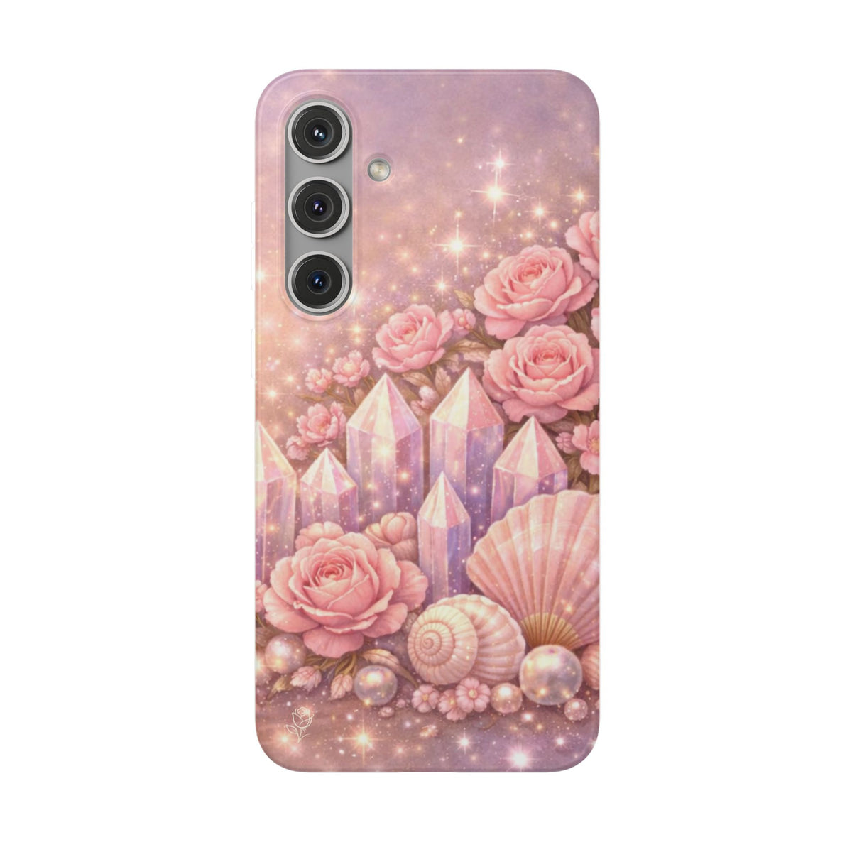 Samsung Galaxy Phone Case — Lemurian Rose Crystal Garden Flexi Case