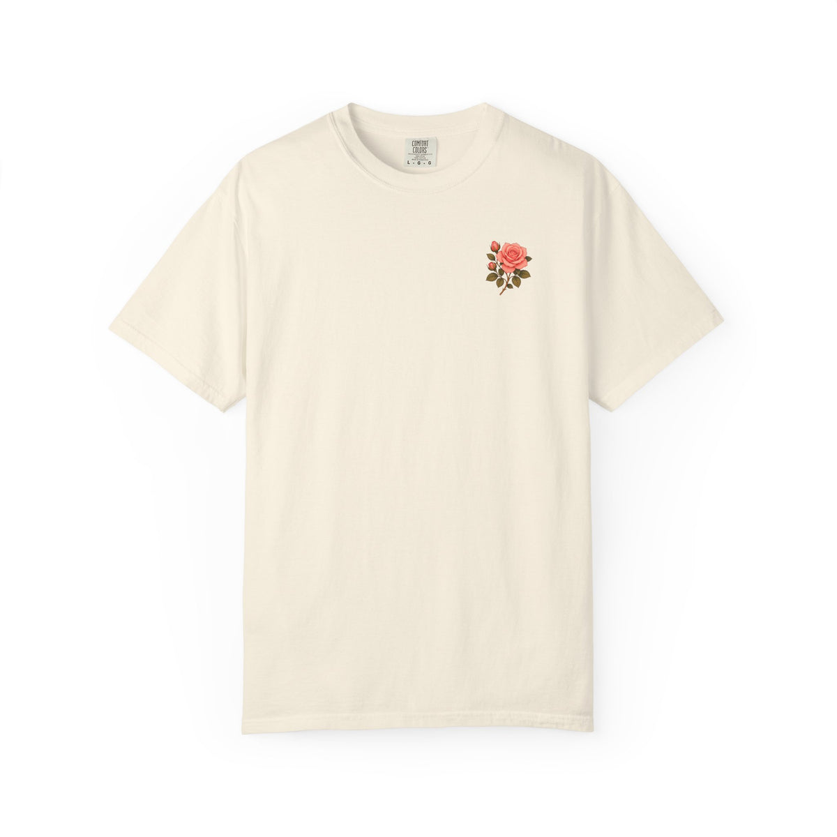 The Sisterhood of the Rose T-Shirt — Master Nada's Vintage Floral Chest & Back Print