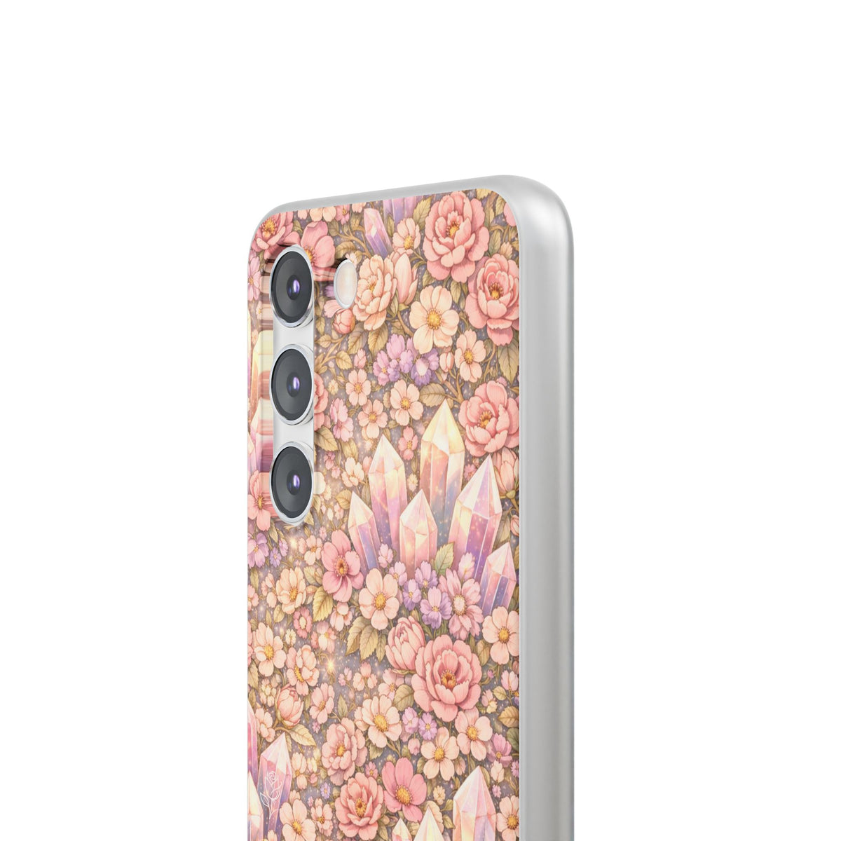 Samsung Galaxy Phone Case — Angelic Crystal Garden Clear Flexi Case