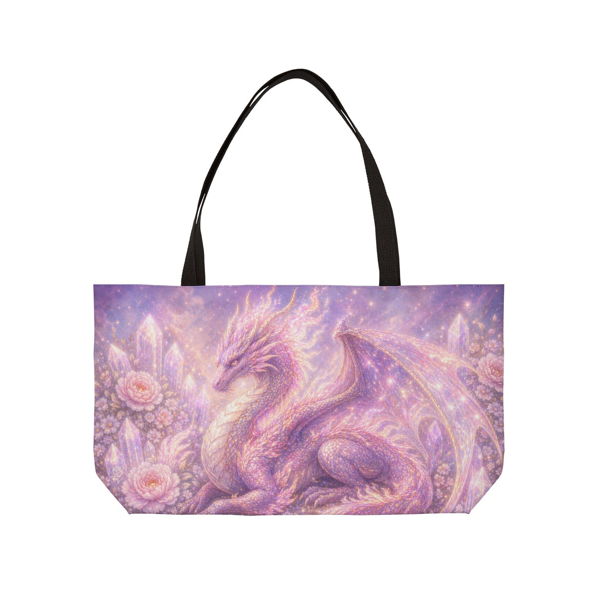 Lilac Fire Dragon Weekender Tote Bag — Print Travel Tote