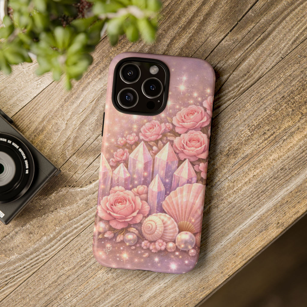 iPhone Case - Lemurian Rose Crystal Garden iPhoneTough Case