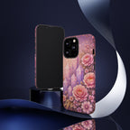 Lilac Quartz Garden Phone Case — Pink Floral Gemstone iPhone Cover