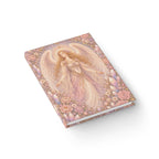 Archangel Glory (Archeia Shekinah) Journal — Blank (Unlined) Pages — Floral Crystal Blank Notebook