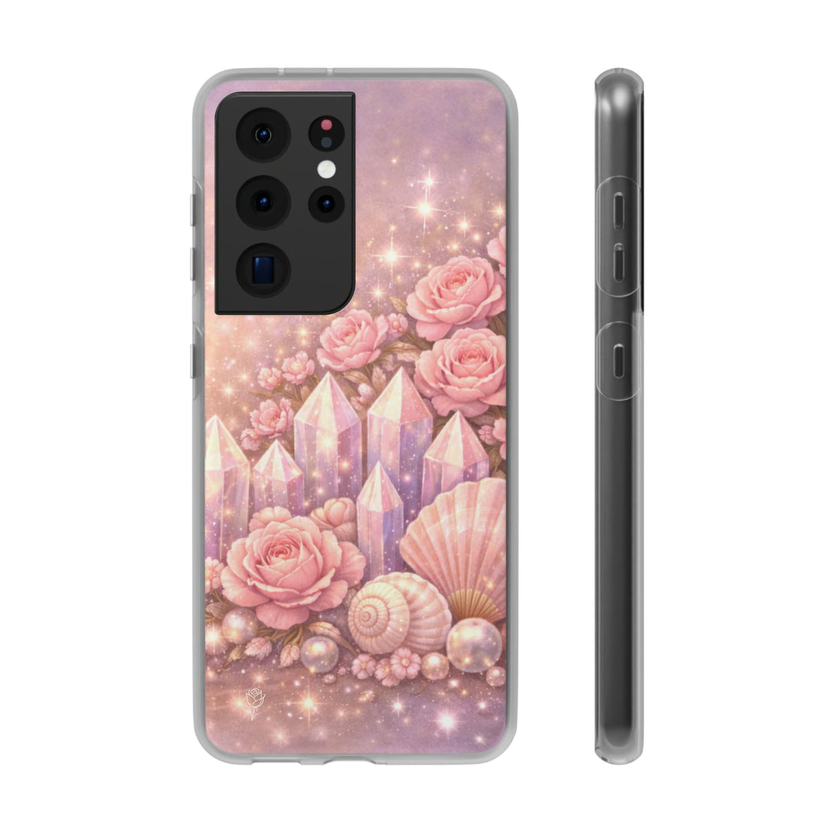 Samsung Galaxy Phone Case — Lemurian Rose Crystal Garden Flexi Case