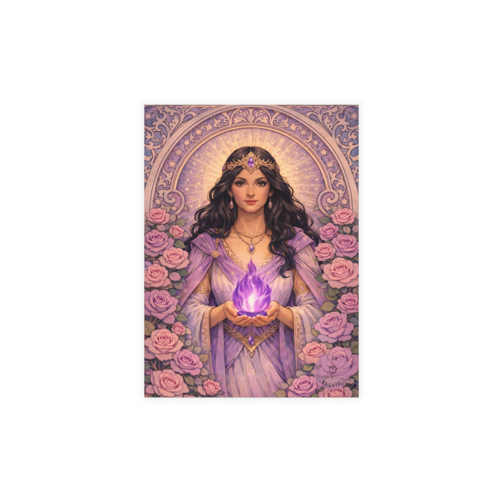 Master Portia Postcard Bundles (envelopes included) - Violet Flame Postcard