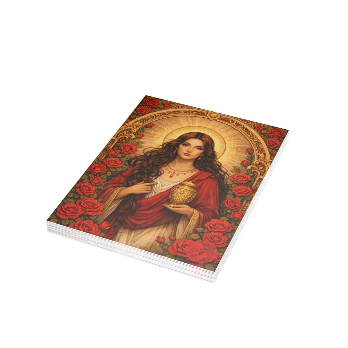Mary Magdalene Greeting Card — Sisterhood of the Rose Artwork (Pack of 1/10/30/50)
