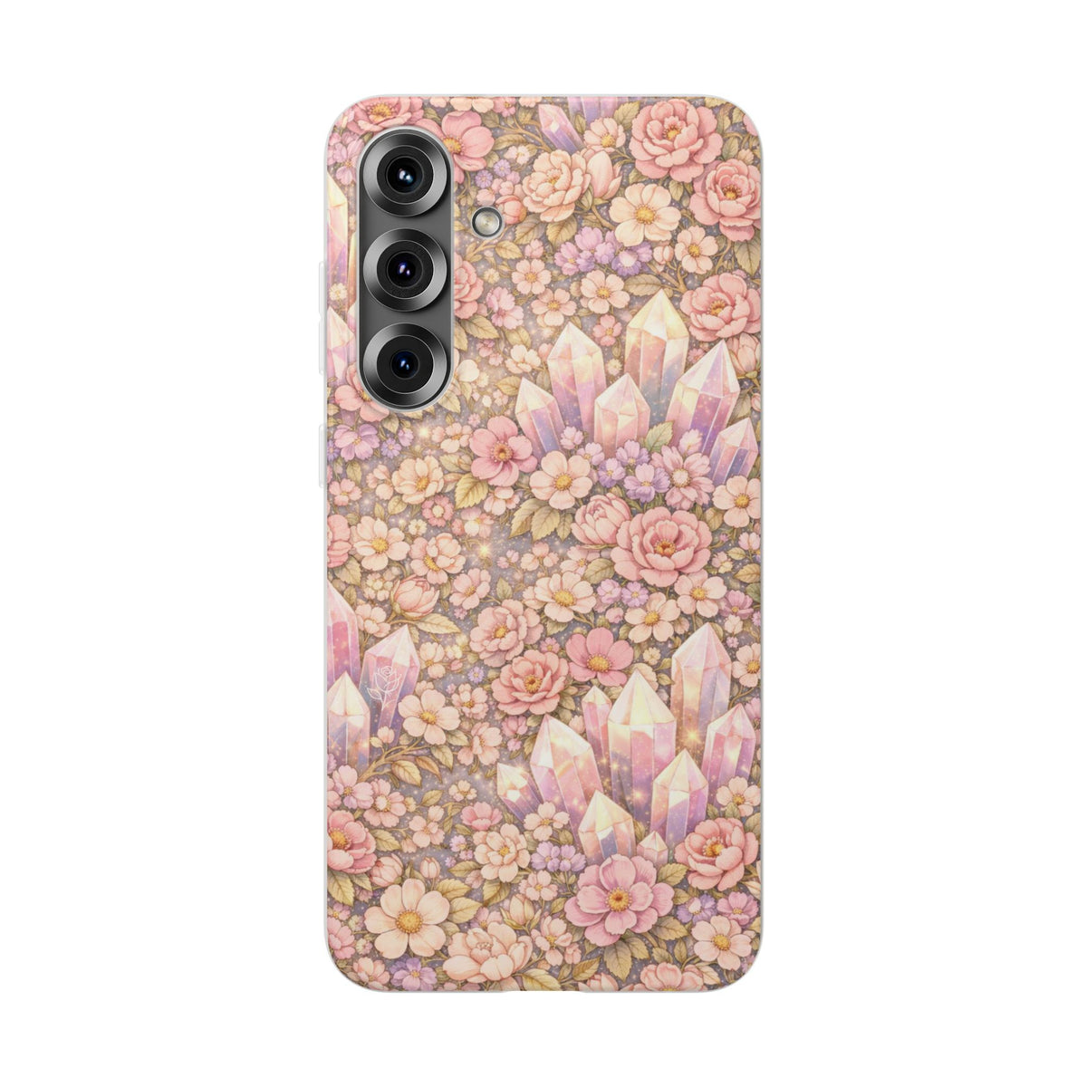 Samsung Galaxy Phone Case — Angelic Crystal Garden Clear Flexi Case