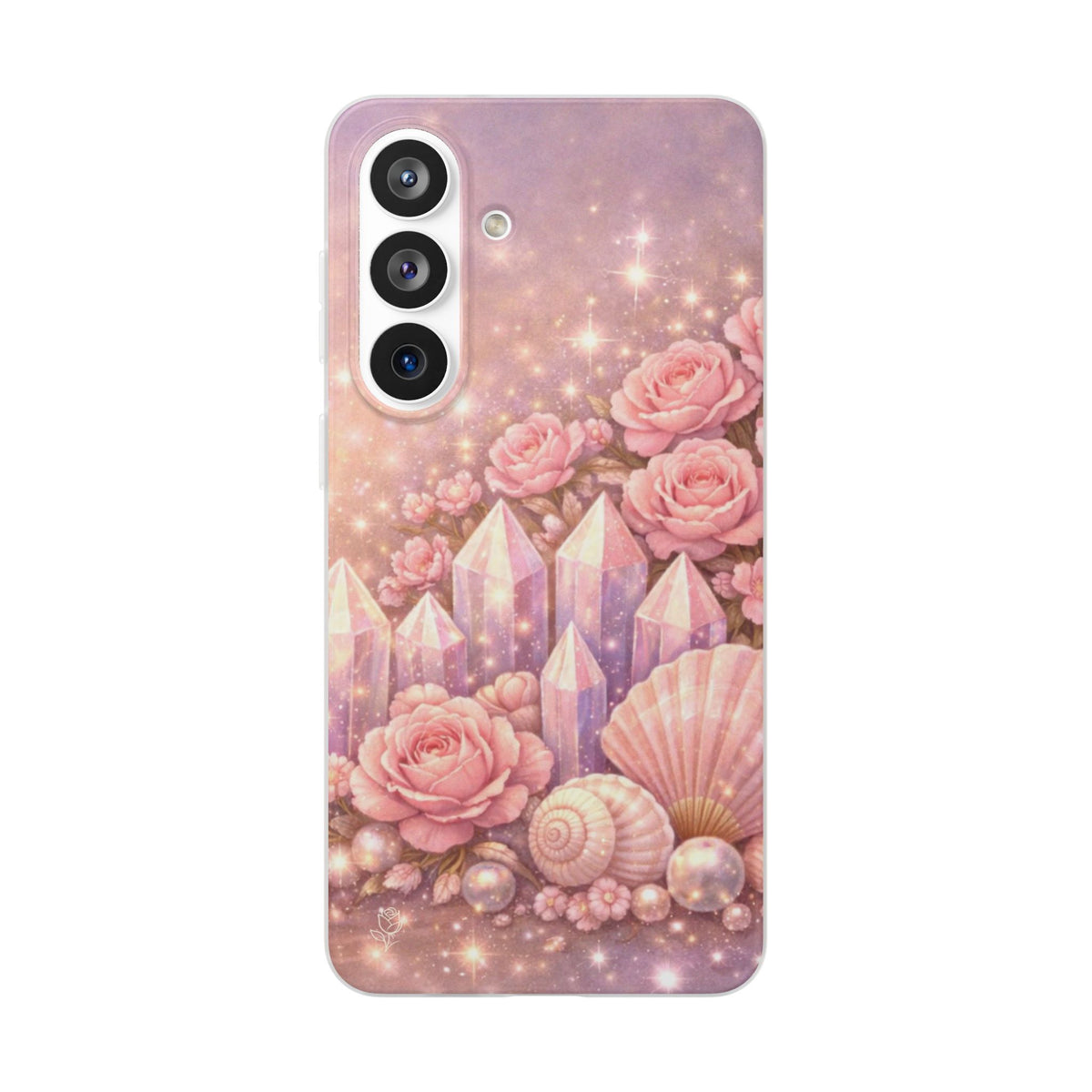 Samsung Galaxy Phone Case — Lemurian Rose Crystal Garden Flexi Case