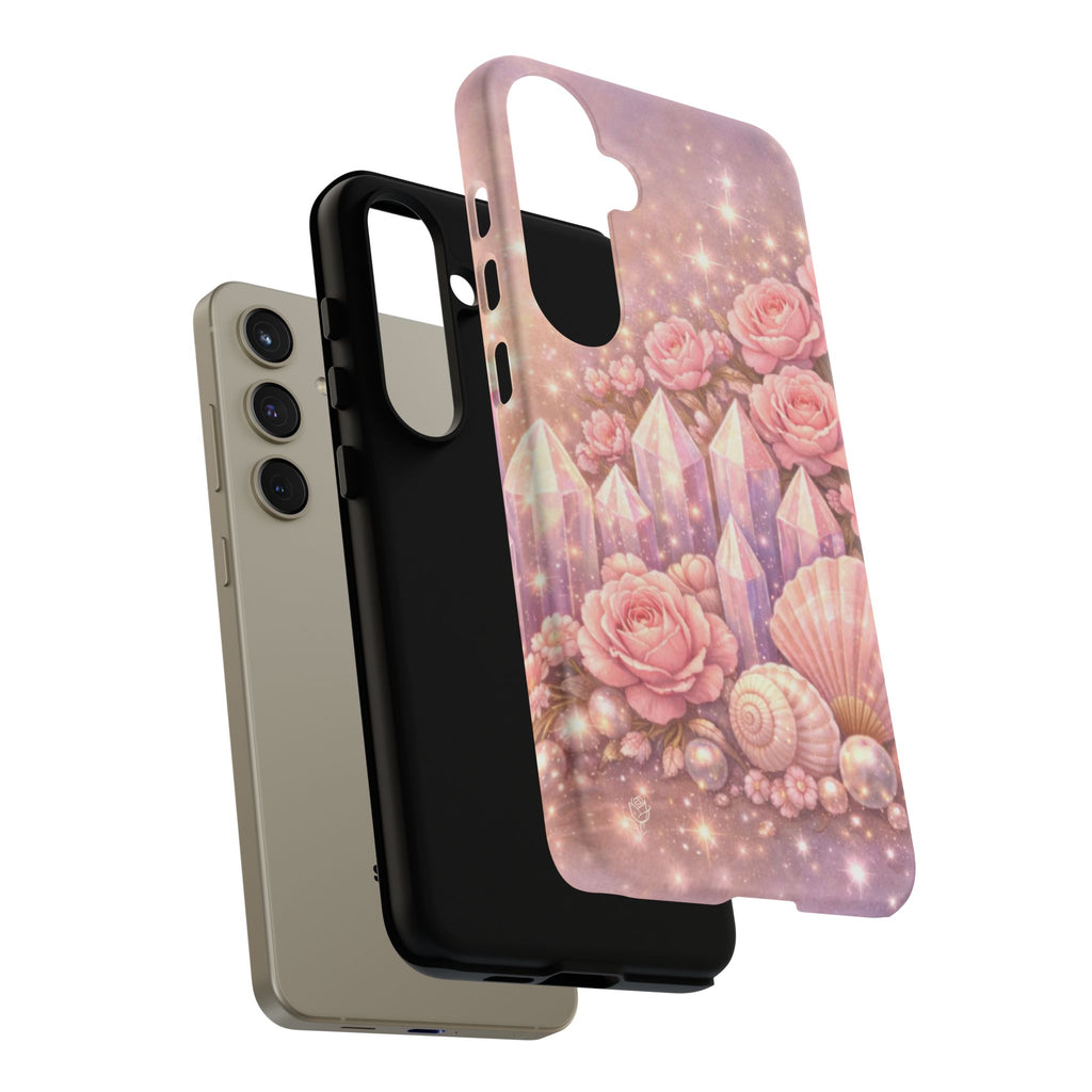 Samsung Galaxy Phone Case — Lemurian Rose Crystal Garden Tough Case
