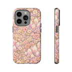 iPhone Case — Angelic Crystal Garden Phone Case — Pink Floral Quartz Protective Cover