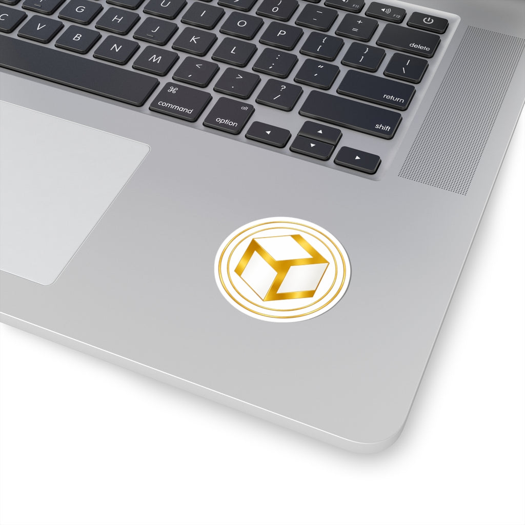Gold Antahkarana Kiss-Cut Sticker — Reiki Symbol